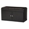 Baxton Studio Margaret Dark Brown Wood 2-Door Shoe Cabinet with Faux Leather Bench 120-6475 - alternate 4